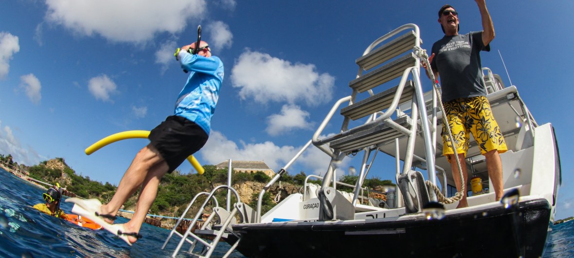 Diver in Curacao - with Blue North Scuba Club, Toronto