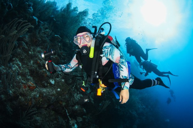 Diver in Curacao