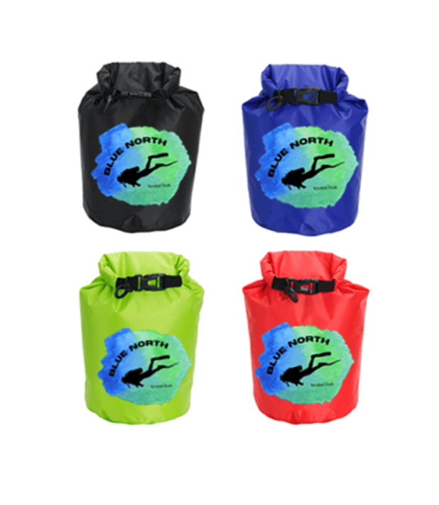 Blue North dry bags with logo - with Blue North Scuba Club, Toronto
