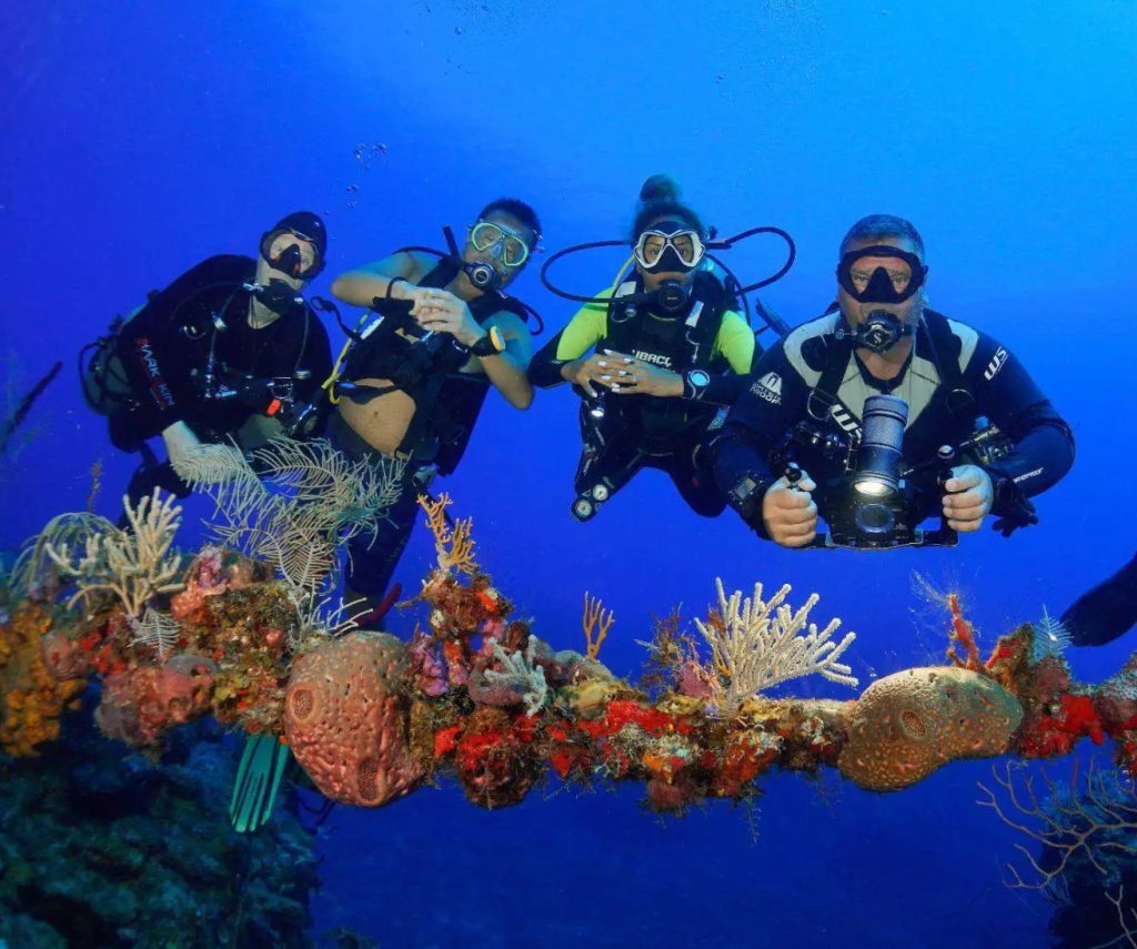 the English Cable with divers