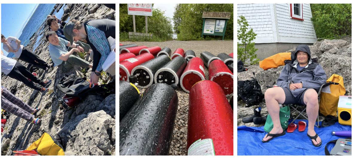 tobermory dive site with tanks