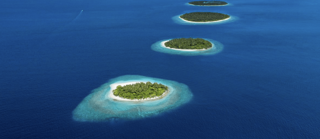 maldives - string of islands