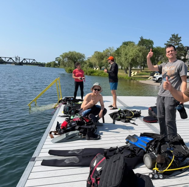 diving at Welland with Blue North Scuba Club